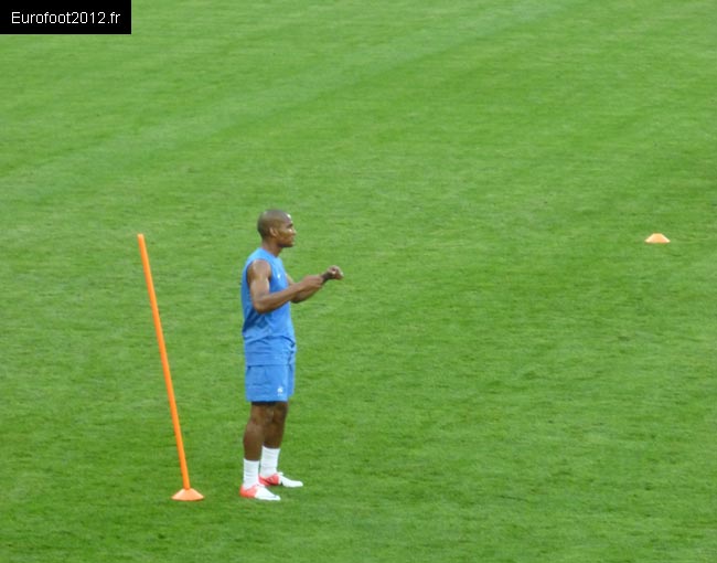 Entrainement des Bleus le 10 juin 2012